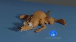 Scrat from Ice Age and his Acorn