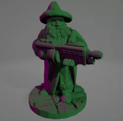 Shotgun Wizard Miniature