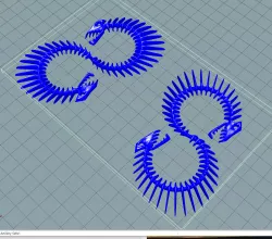 Skeleton of a two-headed monster