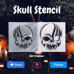 Skull Stencil