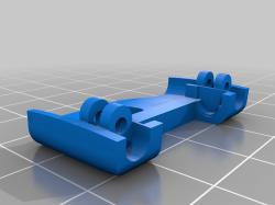 3D Printed Skullcandy crusher wireless hinge - bottom part by yazjack