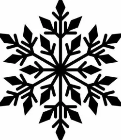 Snowflake christmas decoration