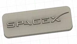 SpaceX Logo Lamp