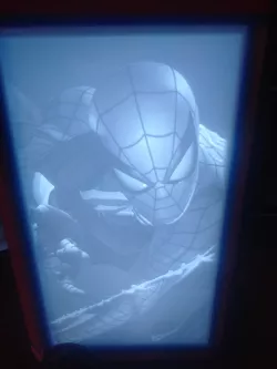 Spiderman Litho box lamp