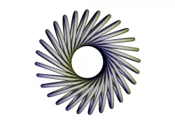 Spiral circle bracelet