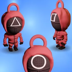 Squid game key ring pack (squid game)