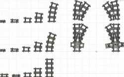 STANDARD 5 WIDE TRACK GEOMETRIES PRO (LEGO COMPATIBLE)