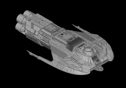 Star Trek III Merchantman and redresses: Star Trek starship parts kit expansion #21