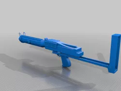 Star Wars DC15-S blaster rifle with open stock from Book of Boba Fett in 1:12 1:6 and 1:1 scale