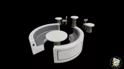 Star Wars Nevarro Cantina Tables & Chairs for 3.75" and 6" figures