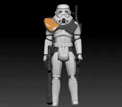STAR WARS .STL Sand trooper kit for ACTION FIGURE KENNER STYLE.