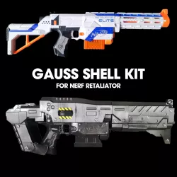 Starcraft 2 Guass Rifle Working upgrade kit for Nerf Retaliator