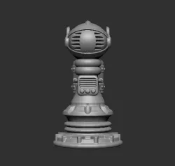Steampunk chess set