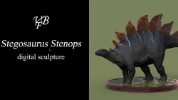 Stegosaurus Stenops - Statue for 3D printing