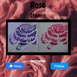 Stencil Rose