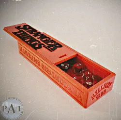 STRANGER THINGS - HELLFIRE CLUB DICE/PENCIL BOX