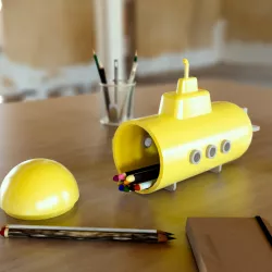 Submarine-shaped case