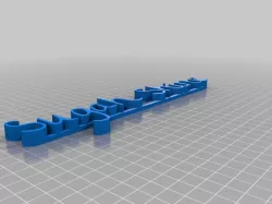 Sugah My Customized 3D name plate