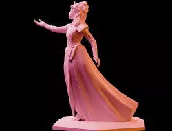 The Witcher 3 Anna Henrietta 3D Print Statue STL Files (Download files) figure digital pattern printing figurine Art