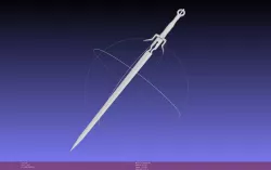 The Witcher Ciri Sword Printable Assembly