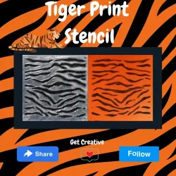 Tiger Print Stencil