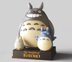 Totoro Family- MY NEIGHBOR TOTORO-となりのトトロ-STUDIO GHIBLI-FANART