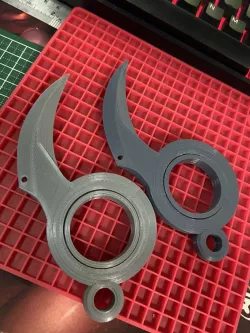 Tower Of Fantasy Inspired Karambit Spinner Key Chain V1 Print in place no supports