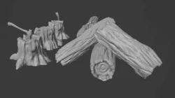 Tree trunks and logs