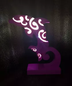 USB LED Koru Lamp (Dolphin)
