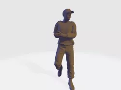 USCG Unarmed Crew (Male walking looking up)