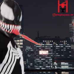 Venom articulated mask