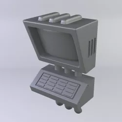 Wall-mount computer console