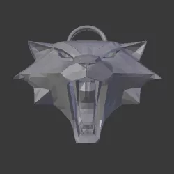 Witcher Medallion Cat