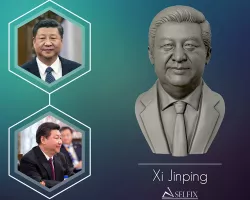 Xi Jinping 3D Portrait Sculpture