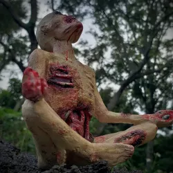Zen Zombie Halloween undead figurine decoration