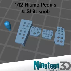 1/12 Nismo Pedals & Gear Knob