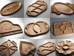 10 Trays Pack V3 - Files For CNC (4 - STL, 6 - STL, Dxf, Svg, Eps, Pdf, Ai)