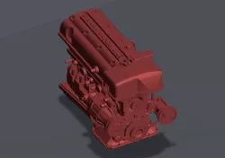 2JZ ENGINE WITHOUT INTAKE AND EXHAUST MANIFOLDS