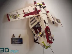 3D Printed Wall mount for Republic Gunship 75309