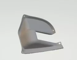 3D scanned Tailgate hinge cover VW T2 Bay Window