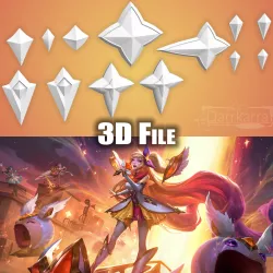 Accessoires Star Guardian Seraphine Wild Rift Fichiers STL