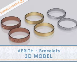 Aerith bracelets | 3D file