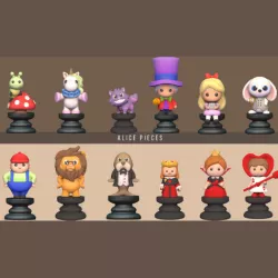 Alice Chess Pieces