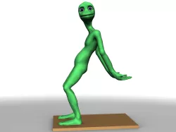 Alien green Alieno dama tu cosita
