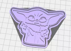 Baby Yoda Grogu Cookie Cuter & Embosser