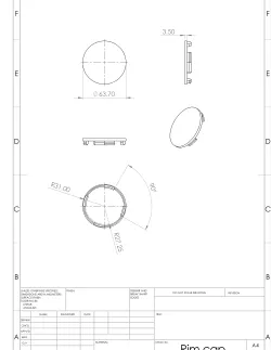 Blank rim cap - scalable