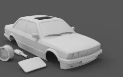 BMW E30 3D PRINT MODEL 1-10