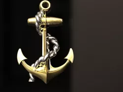 Boat anchor pandantive
