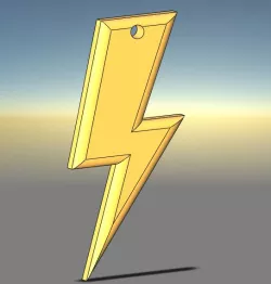 Bolt lightning keychain