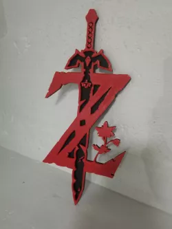 BOTW Z SWORD WALL DECORATION